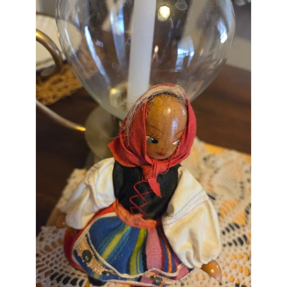 vintage Polish folk doll likely the 1960s or 1970s